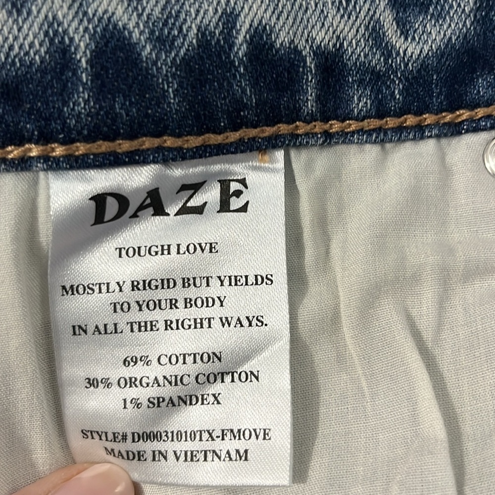 Daze Light Wash Denim Long Skirt Size 28 - Picture 7 of 11